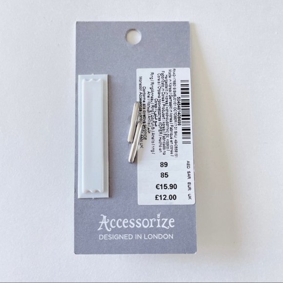 NEW! Gold Plated Rings Set of 2 faux pearl ring size 5.5 - Picture 8 of 9